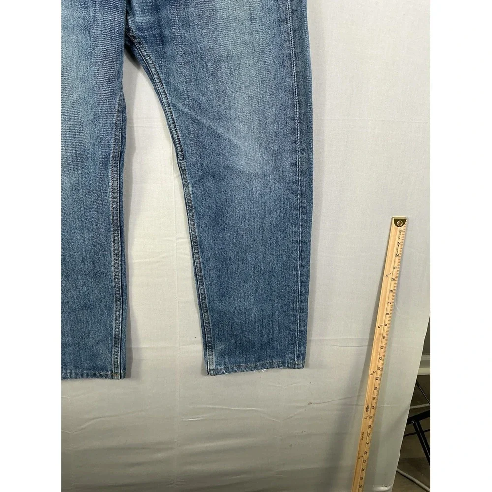 Levi's 505 Men's Straight Leg Jeans Blue Denim Size 34x29 Classic Fit
